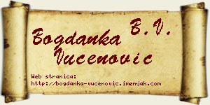 Bogdanka Vučenović vizit kartica